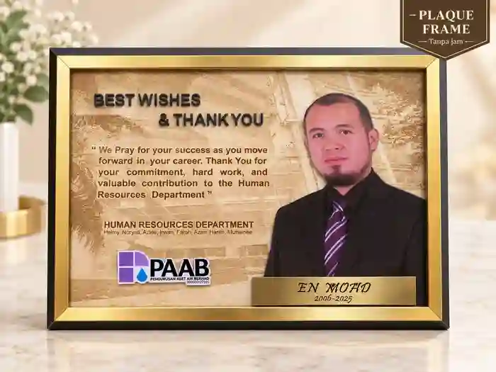Plaque penghargaan korporat